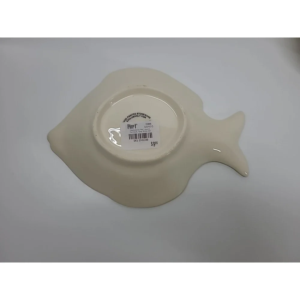 (2) Pier 1 Imports Fish Bowl Dish 7
